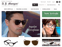 Tablet Screenshot of ajmorganeyewear.com